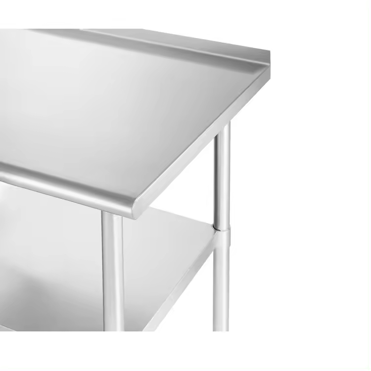 NSF Certified Stainless Steel Workbench – Commercial Prep Table with Lower Shelf for Kitchens & Labs