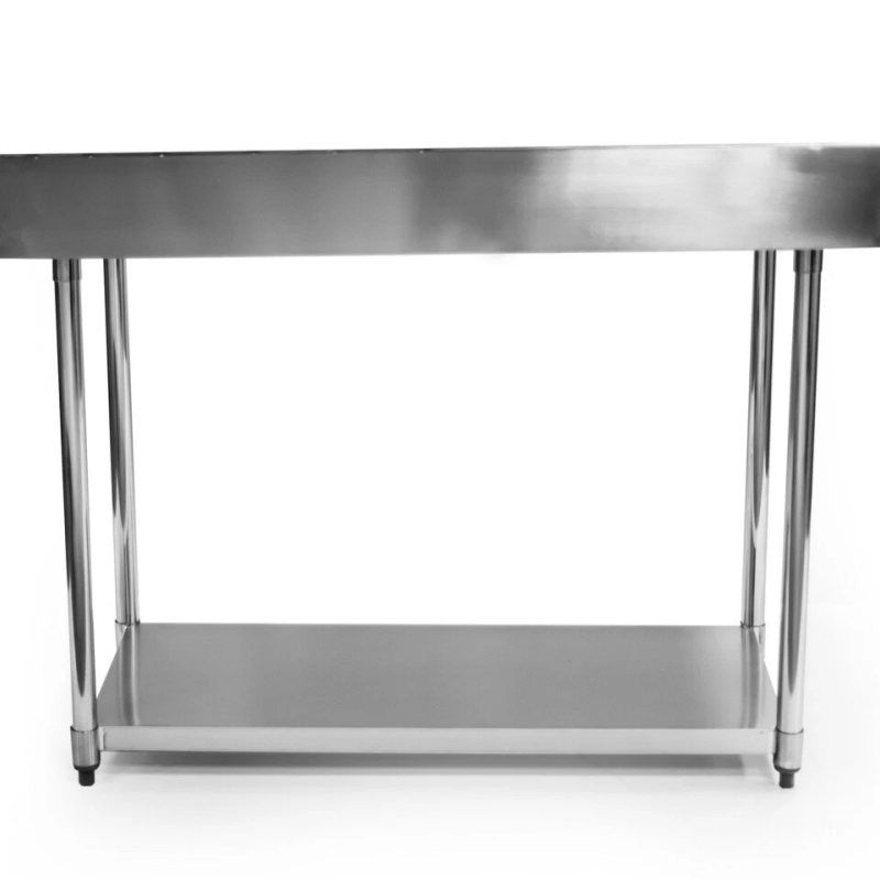 Stainless Steel 2 – Tier Mobile Workbench: Durable & Flexible for Any Space
