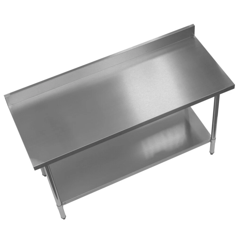 Stainless Steel 2 – Tier Mobile Workbench: Durable & Flexible for Any Space